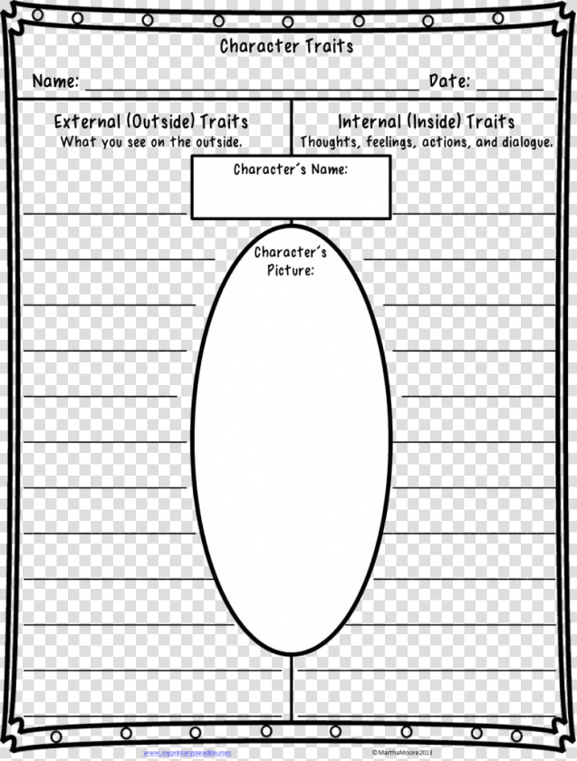 Free Character Traits Worksheet   Character Traits Worksheet  HD Png DownloadTransparent PNG