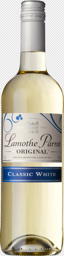 Lamothe Parrot Original Classic White 75cl   Wine Bottle  HD Png DownloadTransparent PNG