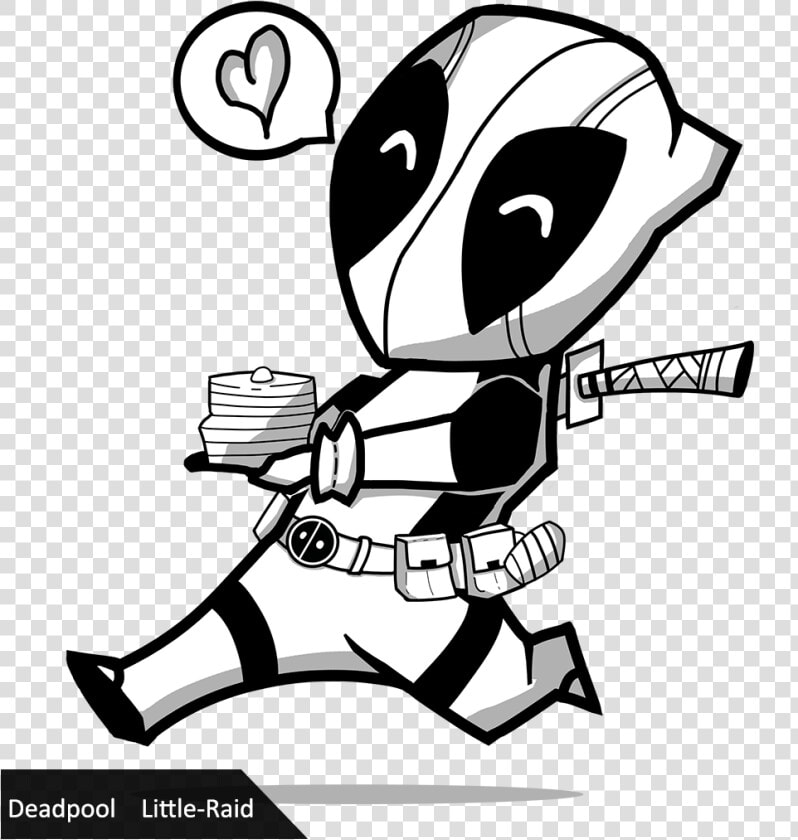 Transparent Deadpool Clipart   Deadpool Black And White  HD Png DownloadTransparent PNG