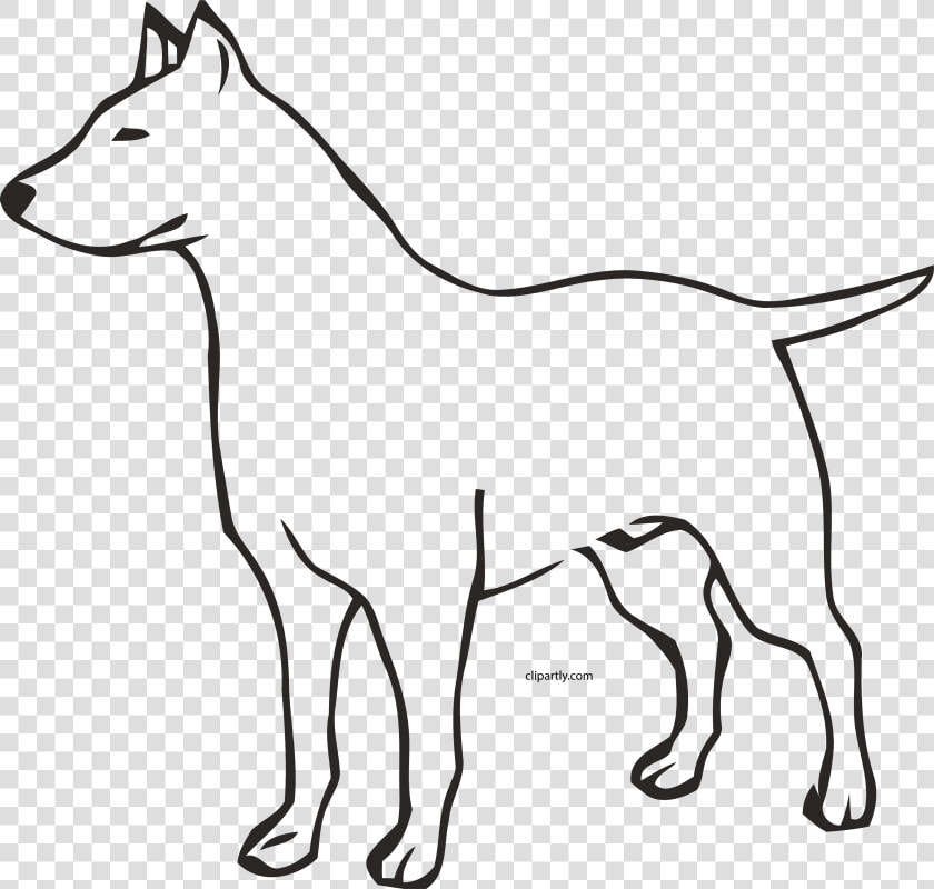 Hd Dog Outline Clipart Png   Dog Outline Png  Transparent PngTransparent PNG