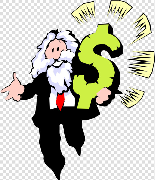 Vector Illustration Of Businessman Moses With The Almighty   Illustration  HD Png DownloadTransparent PNG