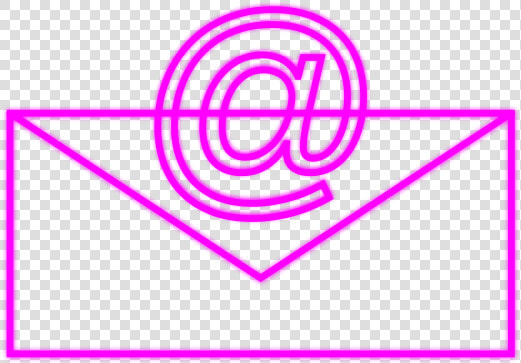 Email Icon Pink Lines   Email Clipart Black And White  HD Png DownloadTransparent PNG