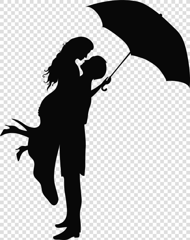 Romantic Couple Silhouettes Png Clip Art Image  Transparent PngTransparent PNG