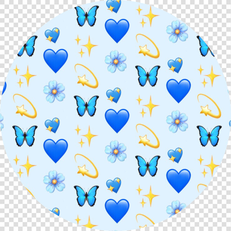 💙✨🦋💫  blue  emoji  background  stars  hearts  aesthetic   Aesthetic Emoji Hearts Transparent Blue  HD Png DownloadTransparent PNG