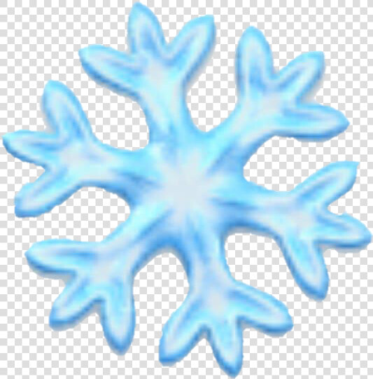  emoji  snowflake  snow  snowing  blue   Snowflake Emoji Black Background  HD Png DownloadTransparent PNG