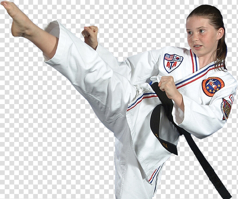 Teen Girl Kicking   Ata Martial Arts  HD Png DownloadTransparent PNG