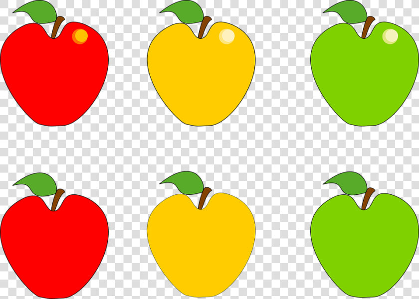 Yellow Apples Clipart Png   Red And Green Apples Clipart  Transparent PngTransparent PNG