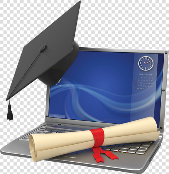 1dsp 20160104 Edu   Graduation Cap And Laptop  HD Png DownloadTransparent PNG