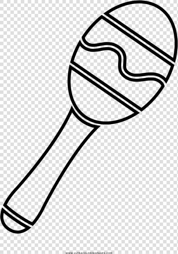 Maracas Coloring Page   Maraca Dibujo Para Colorear  HD Png DownloadTransparent PNG