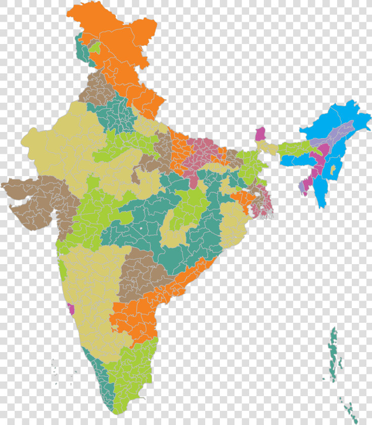 India Map Png Transparent Picture   India Map Blank With States  Png DownloadTransparent PNG