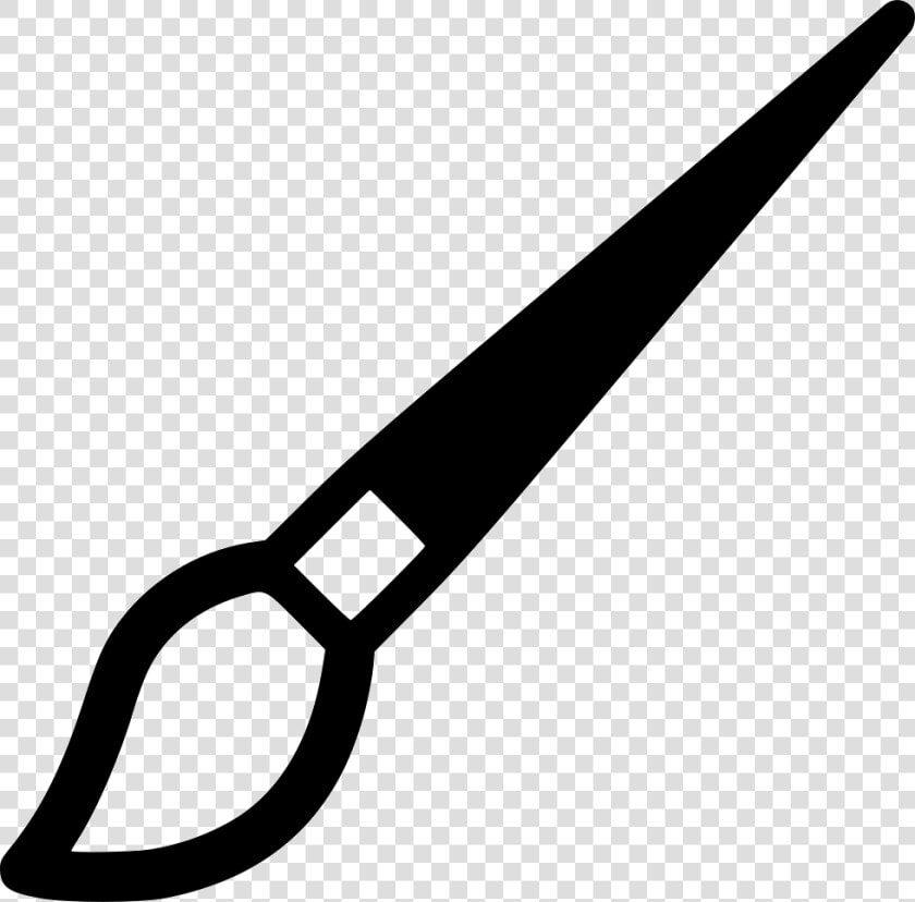 Paintbrush Black And White Png   Black Transparent Paint Brush  Png DownloadTransparent PNG