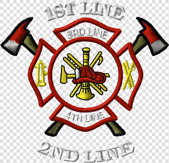 Emb Stk Fd Malt Axe 1 Pxf   Maltese Cross Fire With Axes  HD Png DownloadTransparent PNG