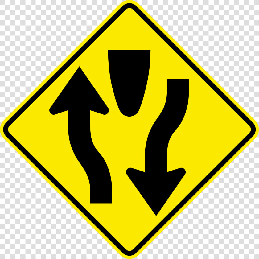 Highway Clipart Road Bridge   Enter Divided Highway Sign  HD Png DownloadTransparent PNG