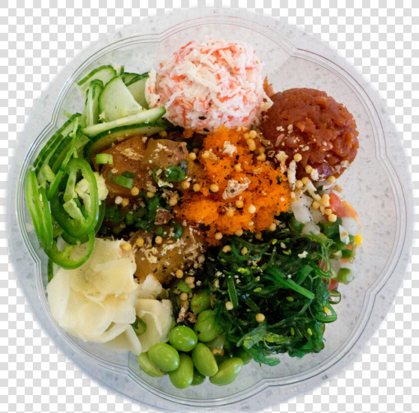 Poke Bowl 5   Canned Mackerel Tomato Salad  HD Png DownloadTransparent PNG