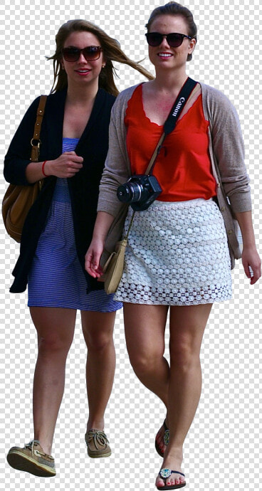 Women With Camera Walking   People Walking Png  Transparent PngTransparent PNG