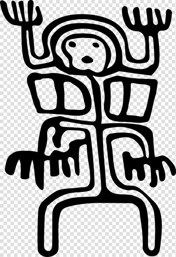 Rock Art Alban Person 1 Svg Clip Arts   Dibujos De Arte Rupestre Para Colorear  HD Png DownloadTransparent PNG