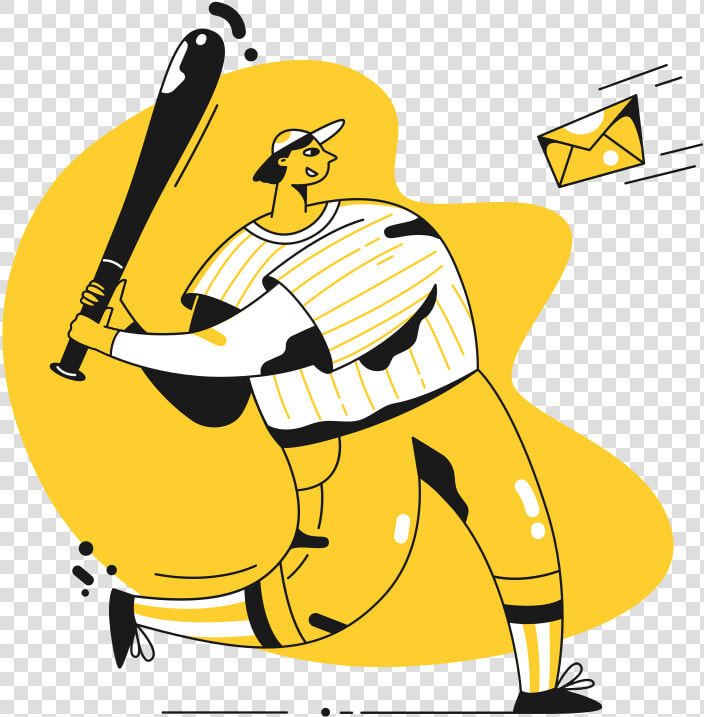 Transparent Baseball Bat Clip Art   Unsubscribe Illustration  HD Png DownloadTransparent PNG