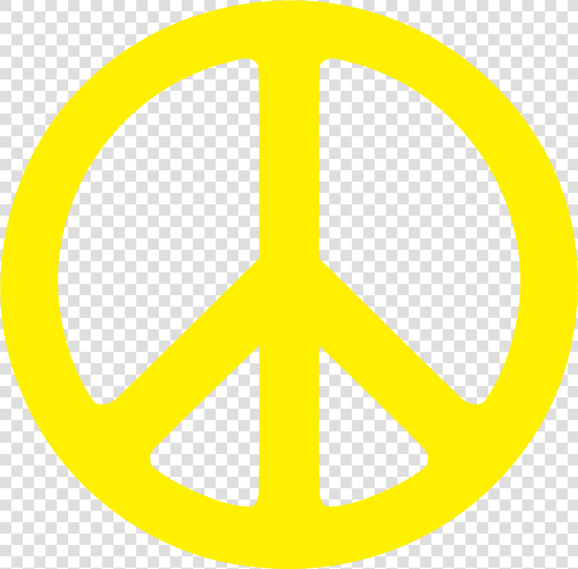 Electric Yellow Peace Symbol 1 Dweeb Peacesymbol   Yellow Peace Sign  HD Png DownloadTransparent PNG