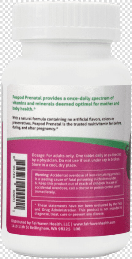 Peapod Prenatal Upc   Pregnancy Pills Prenatal  HD Png DownloadTransparent PNG