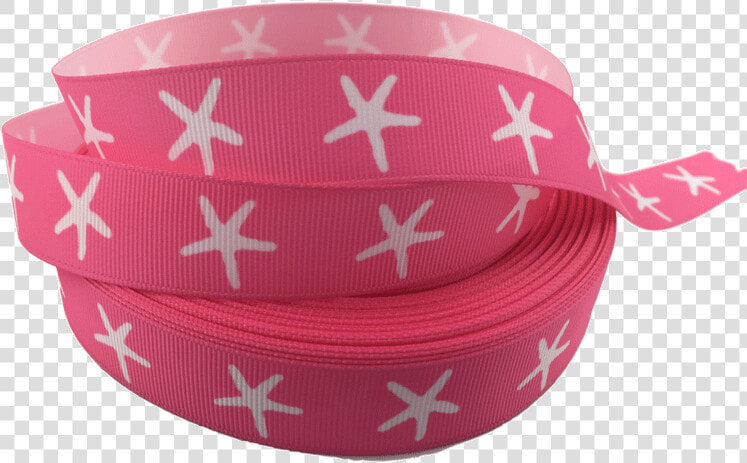 Ribbons  tag  Star Fish Grosgrain Ribbons 7 8″  Pink   Lid  HD Png DownloadTransparent PNG