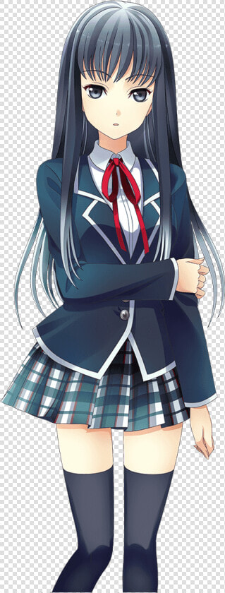 Anime Character   Anime Girl In School Uniform Drawing  HD Png DownloadTransparent PNG