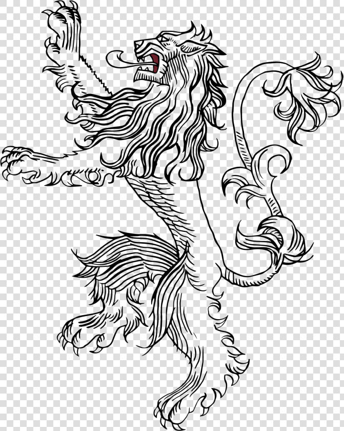 House Lannister Sigil Black And White   Transparent House Lannister Sigil  HD Png DownloadTransparent PNG