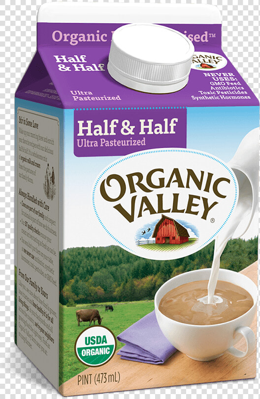 Organic Valley Half And Half  HD Png DownloadTransparent PNG