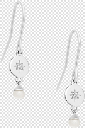 Diamond Voyager Pearl Earrings   Earrings  HD Png DownloadTransparent PNG