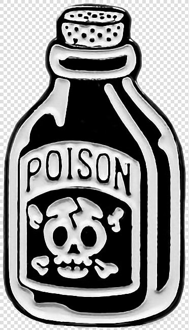  poison  bottle  death  art  patch  patches  black   Bottle Of Poison Art  HD Png DownloadTransparent PNG