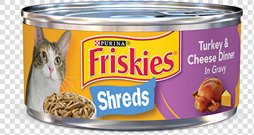 Savoury Shreds Turkey  amp  Cheese Dinner In Gravy Cat   Friskies Cat Food  HD Png DownloadTransparent PNG