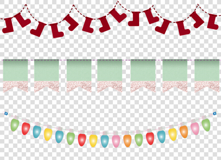 Christmas Bunting  Christmas Lights  Seasonal  Santa   Carmine  HD Png DownloadTransparent PNG