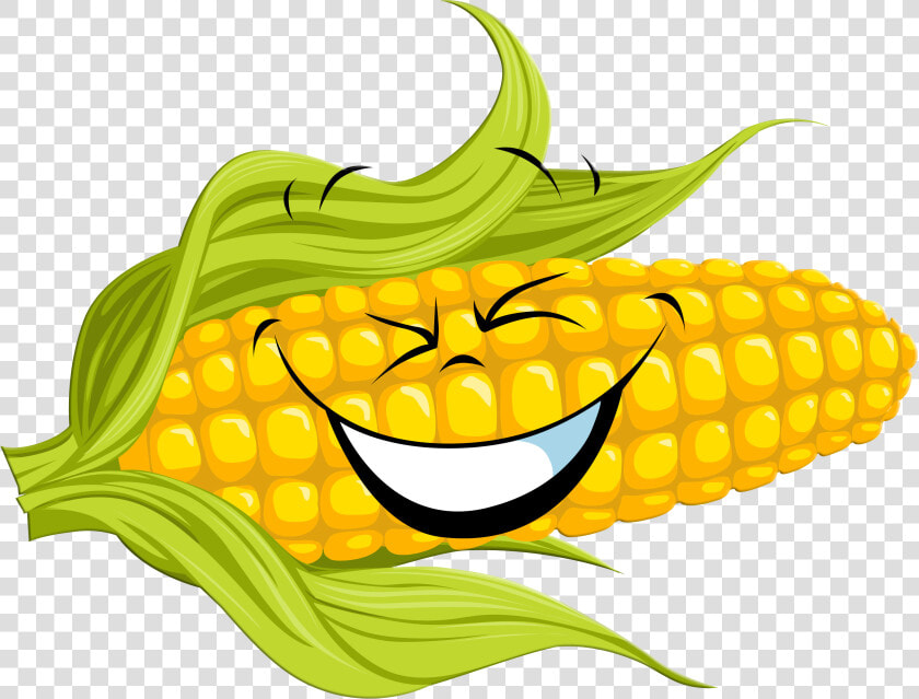 Transparent Corn Husk Clipart   Corn Cartoon  HD Png DownloadTransparent PNG