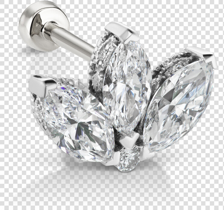 Three Marquise Diamond Earrings  HD Png DownloadTransparent PNG