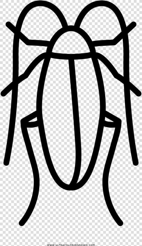 Cucaracha Página Para Colorear   Cucaracha Para Dibujar Facil  HD Png DownloadTransparent PNG