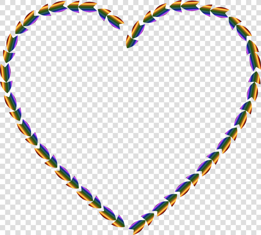 Colorful Direction Heart Clip Arts   Multi Coloured Heart Png  Transparent PngTransparent PNG