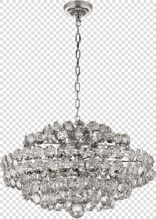 Sanger Small Chandelier In Polished Nickel With Crystal  HD Png DownloadTransparent PNG