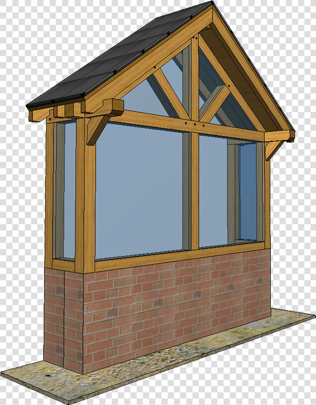 Bay Window B1gable Truss 3d1   Lumber  HD Png DownloadTransparent PNG