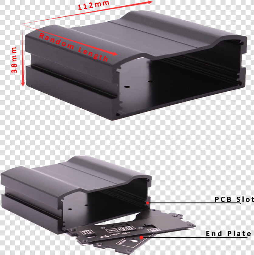 Custom Length Automotive Ecu Aluminum Electronic Enclosure   Electronics  HD Png DownloadTransparent PNG