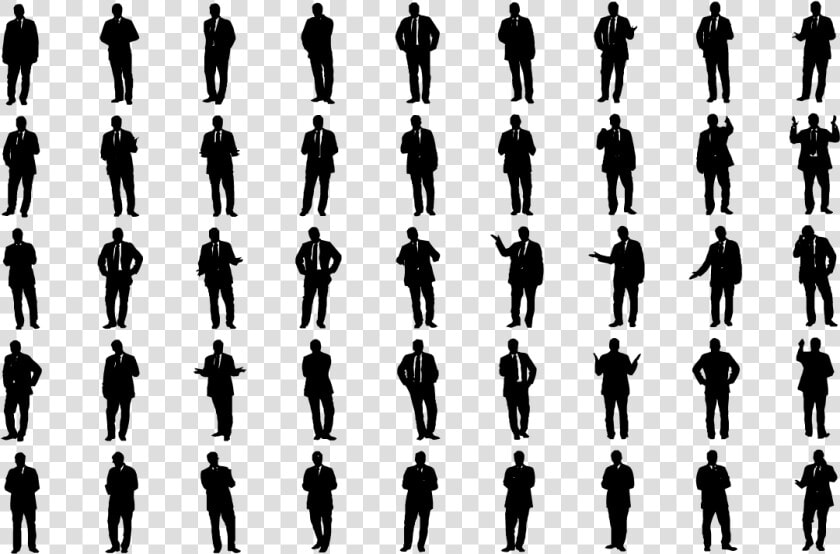 Cutout People Silhouettes Office Business Work   Cut Out People Black  HD Png DownloadTransparent PNG