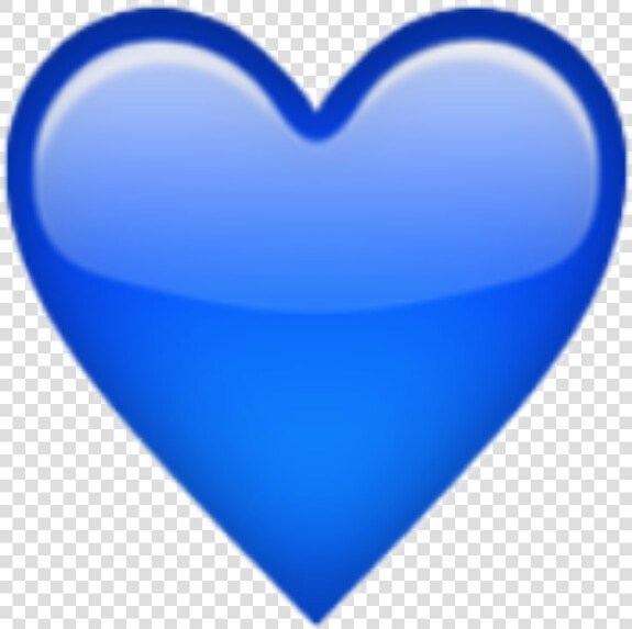 Emoji Heart Sticker Love Emoticon   Transparent Blue Heart Emoji  HD Png DownloadTransparent PNG