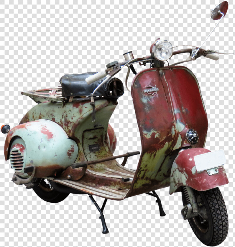 Motorized scooter   Transparent Background Old Scooter Png  Png DownloadTransparent PNG