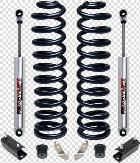 Lift Front Coil Spring Kit Includes Front Shocks 46   Ford Super Duty Coil Spring  HD Png DownloadTransparent PNG