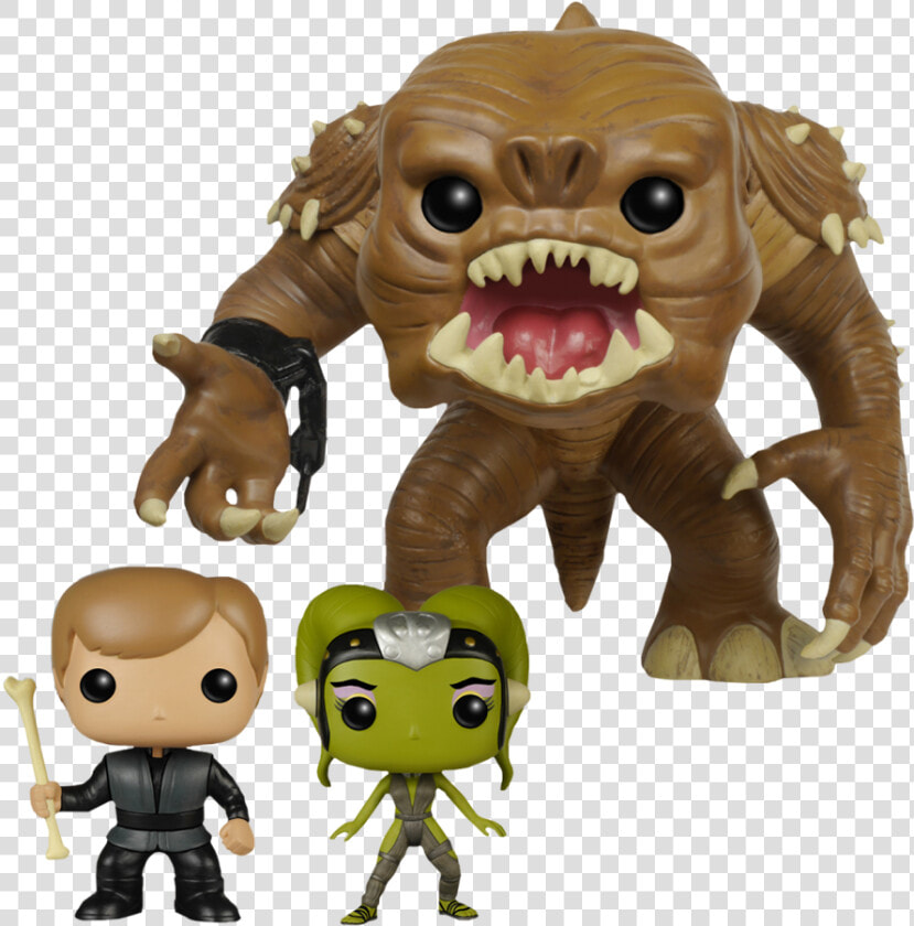 Star Wars Rancor  Luke  amp  Oola   Star Wars Rancor Pop Vinyl  HD Png DownloadTransparent PNG