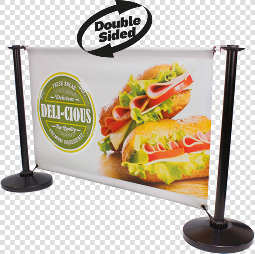 Black Steel Café Single Cross Rail Barrier System   Sandviç Yapımı  HD Png DownloadTransparent PNG