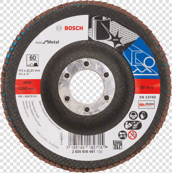 2608605451 Bo Pro U F 1   Bosch Flap Disc 4 120  HD Png DownloadTransparent PNG