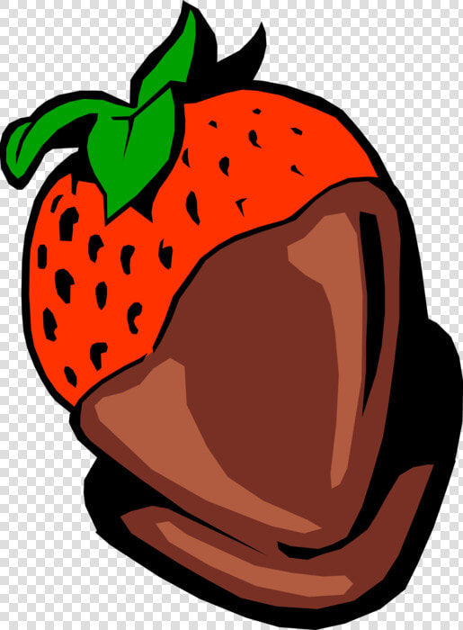 Vector Illustration Of Garden Strawberry Edible Fruit   Strawberry Chocolate Vector Png  Transparent PngTransparent PNG