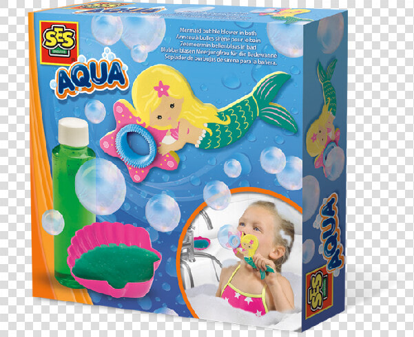 Mermaid Bubble Blower In Bath   Zeemeermin Voor In Bad  HD Png DownloadTransparent PNG