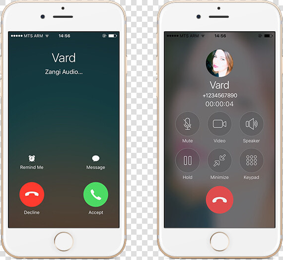 Zangi Ios 10 Incoming Call  Regular Calling Feature    Iphone  HD Png DownloadTransparent PNG