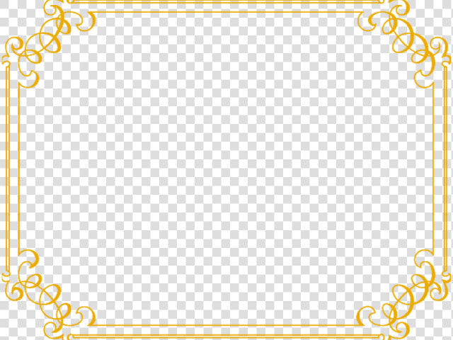 Wedding Transparent Images X   Gold Fancy Border Png  Png DownloadTransparent PNG