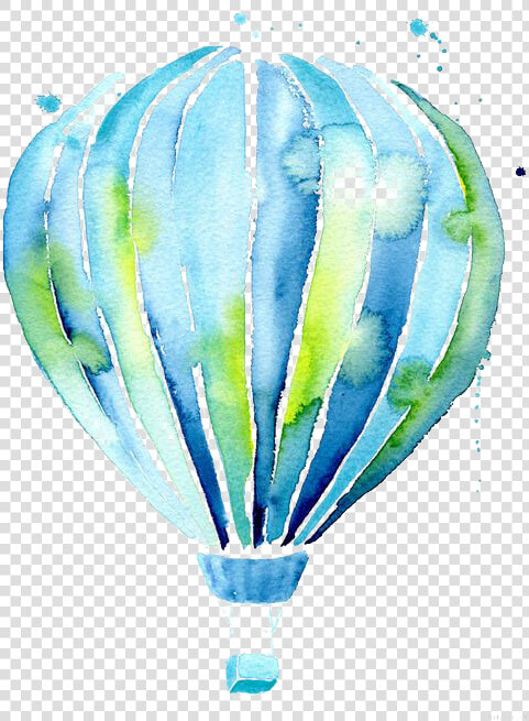 Hot Air Balloon Drawing Watercolor Painting Illustration   Cute Hot Air Balloon  HD Png DownloadTransparent PNG